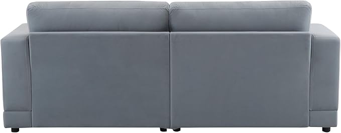 Merax 81'' Modern 2 Seater Arm Sofa with Soft Fabric UpholsteryLoveseat for Small Spaces Durable Frame Easy Assembly Couches for Apartments &amp Living RoomsGray