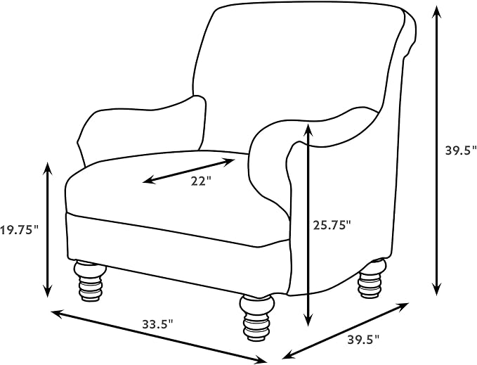 Coaster Home Furnishings - Glenn - Wood - Upholstered Accent Chair with English Arms Houndstooth Check Pattern Turned Legs and Attached Cushions - Living Room - Blue - 903093