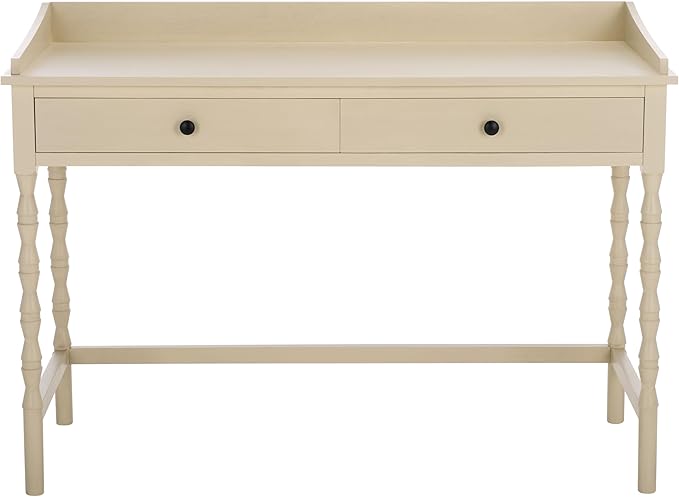 SAFAVIEH Home Collection Astaroth Sand 2-Drawer Computer Table Office Writing Desk