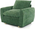 Brelice 2-in-1 Sofa Chair with Removable Arms Deep Seat Ergonomic Accent Chair Plush Chenille Fabric for Modular Living Room Sectional High Resilience