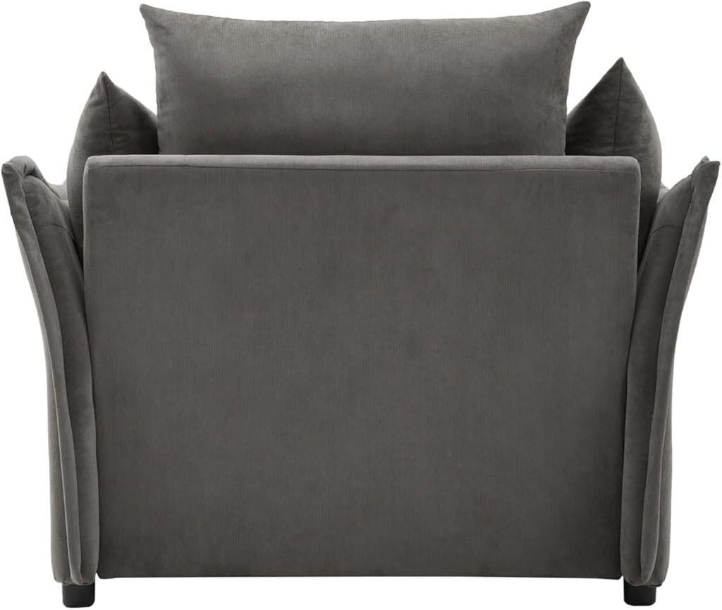 Modern Style Chenille Oversized Armchair Accent Chair Single Sofa Lounge Chair for Living Room Bedroom