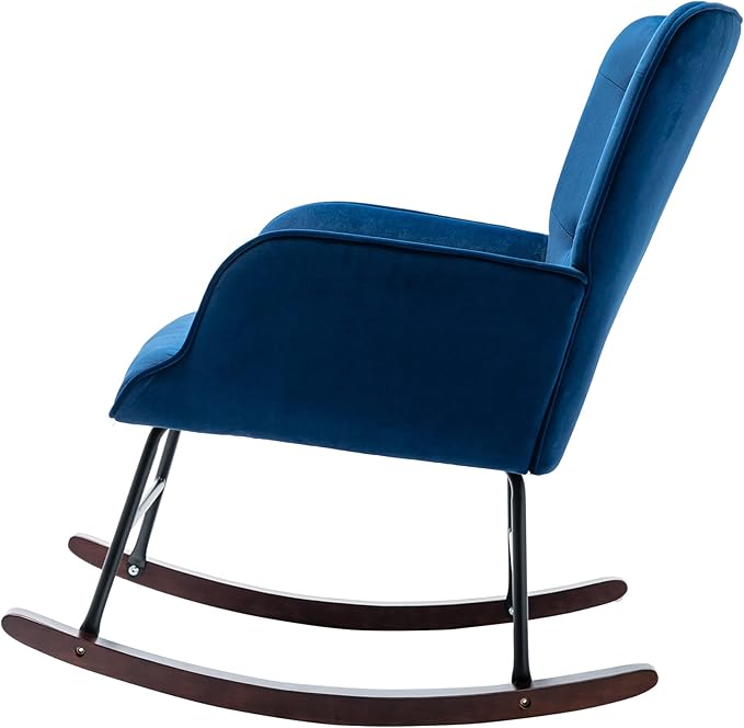 Generic Living Room Comfortable Rocking Chair Living Room Chair Navy