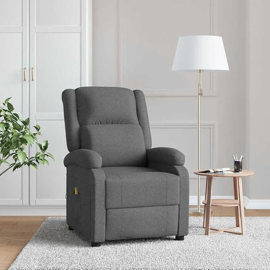 Massage Chair Recliner Chair for Living Room Heated Power Electric Massage Chairs with Heat for Room Best Choice Dark Grey Fabric
