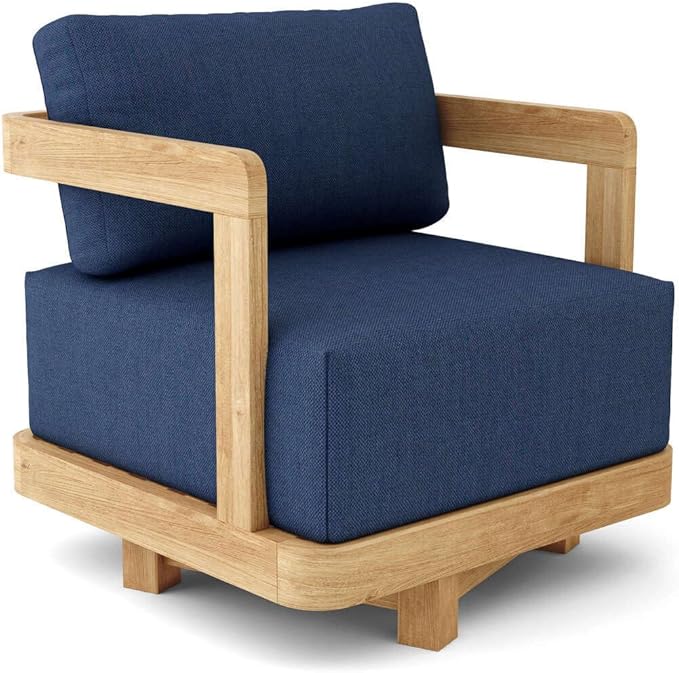 Maykoosh Farmhouse Swivel Armchair - Comfortable Accent Chair for Living Room Bedroom Office