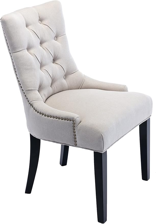 Dinng Chair Livingroom Chair with Bronze Nailhead2 pcs Set