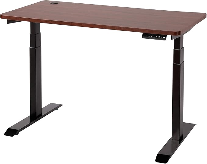 UNICOO Melamine 47.2 x 23.6 Inch Universal Table Top for Standard and Sit to Stand Height Adjustable Home and Office Desk Frames (Tabletop 47.2 - Walnut)