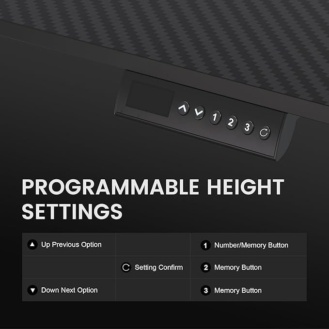 GTPLAYER RGB Electric Standing Desk Height Adjustable Gaming Desk - Computer Desk with Mouse Pad Home Office Desk