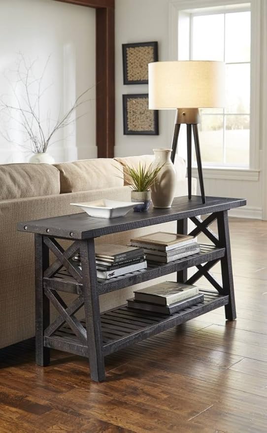 Modus Furniture Yosemite Solid Wood Console Table Cafe