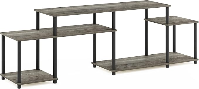 Furinno Turn-N-Tube Handel Stand for TV up to 55 Inch French Oak