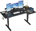 Realbear 63 Inch Electric L Shaped Standing Desk Height Adjustable Standing Corner Desk with 3 Memory Presets Ergonomic Workstation Office Desk for Home/Office (Black 63 Inch)