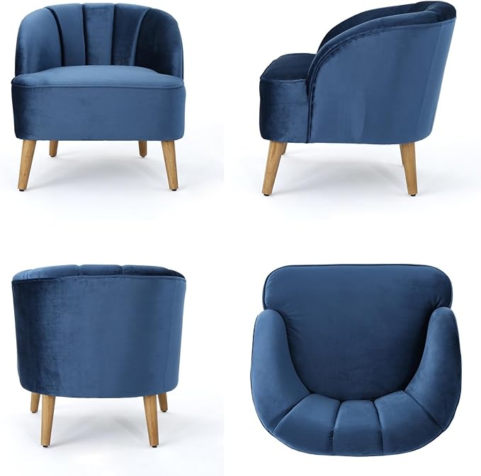 Merax Club Accent Chair with Backrest Arm Reading Lounge Lazy Side Sofa Seating for Living Room Corner Bedroom Dorm