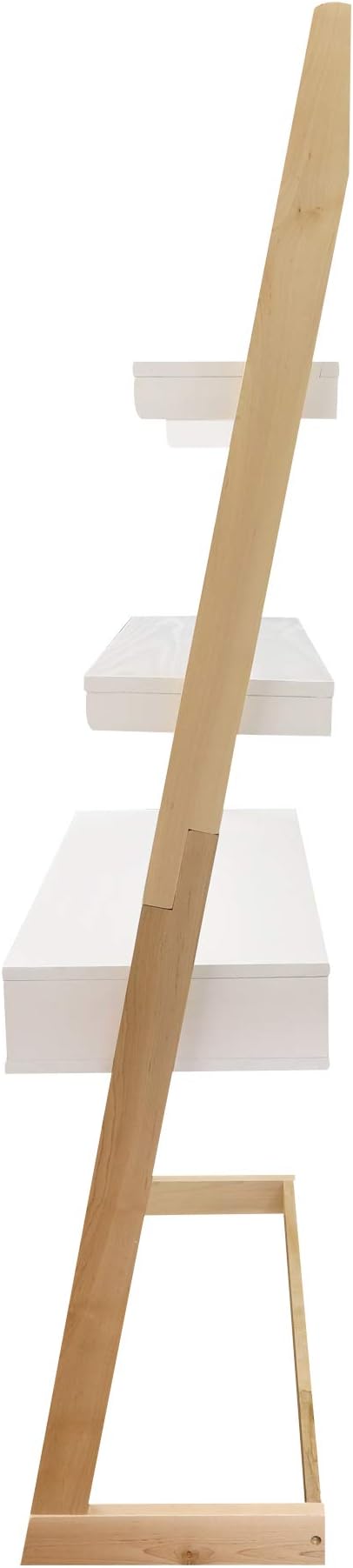 American Trails Freestanding Ladder Desk With Drawer Natural Maple/White