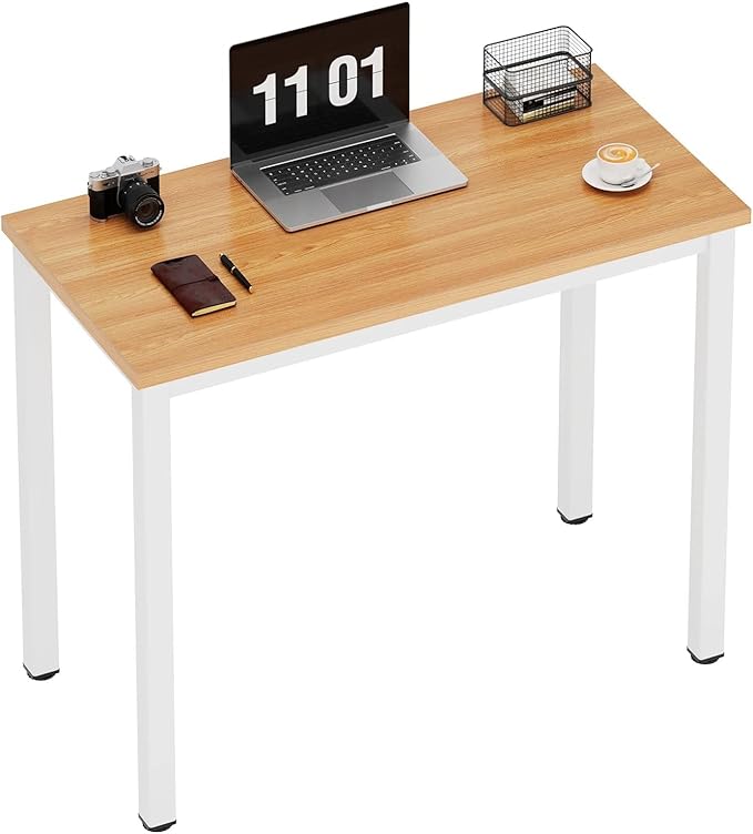 sogesfurniture Computer Office Desk Computer Table with BIFMA Certification Sturdy Office Desk Writing DeskTeak&ampBlackBHUS-AC3BW-8040