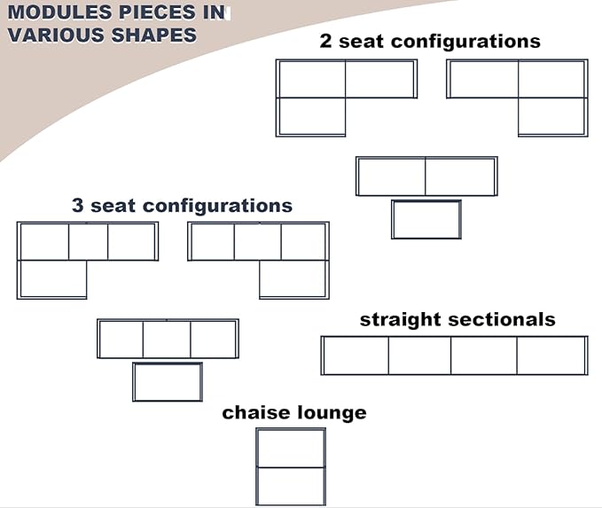 87 Modular Sectional Loveseat Sofa with Storage Ottoman Corduroy 2-3 Seater Couch for Small Spaces Oversized Love Seat Couches for Living Room Bedroom Home Office Sofa with Deep Seats (Dark Grey)