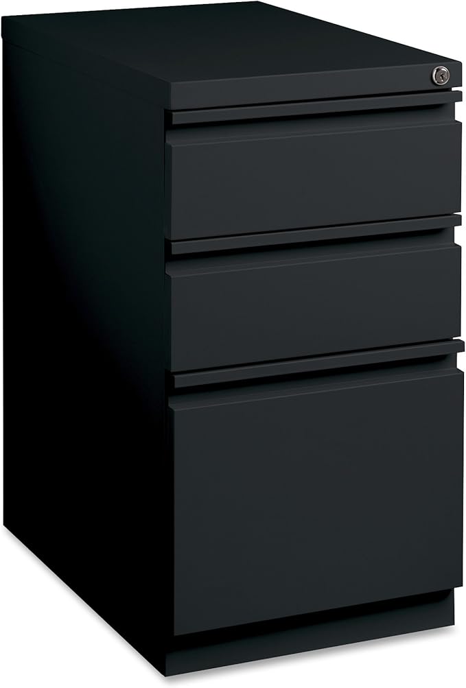 Lorell LLR49521 Mobile File Pedestal Black