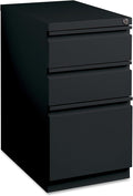 Lorell LLR49521 Mobile File Pedestal Black