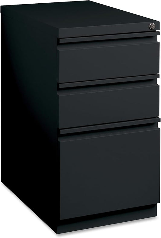 Lorell LLR49521 Mobile File Pedestal Black