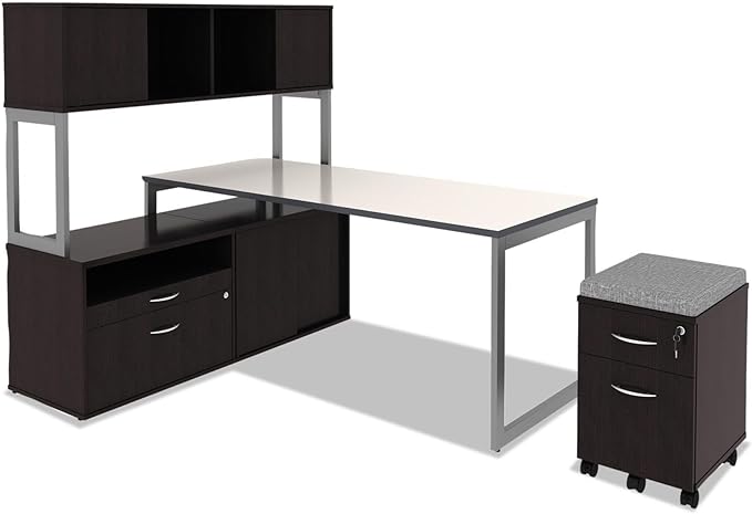 Alera ALE Valencia Series Mobile B/F Pedestal 15 7/8w x 19 1/8d x 22 7/8h Espresso