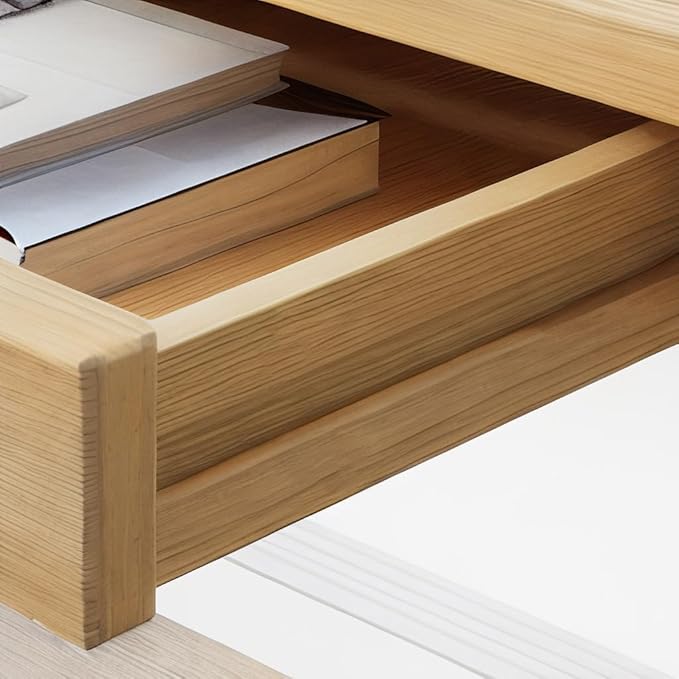 Writing Computer Desk Office Desk Computer Table Study Writing Desk with 2 Drawers for Home Office Modern Furniture