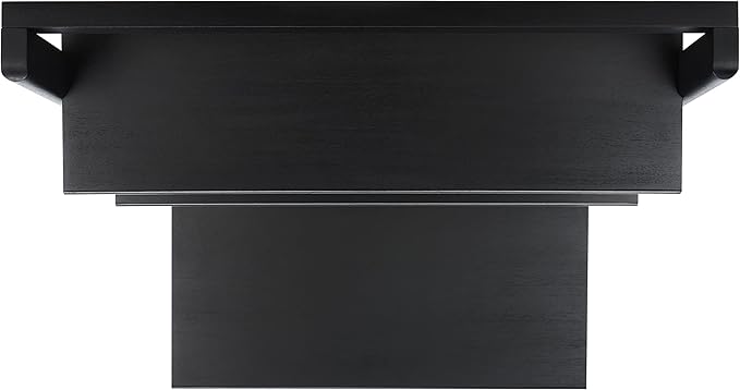 SAFAVIEH Home Collection Pamella Black 2-Shelf Computer Table Office Writing Leaning Desk