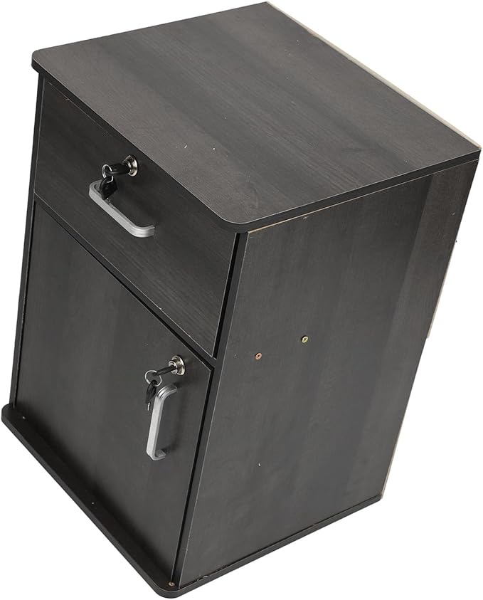 HURRISE High Strength Artificial Board Mobile File Cabinet with Locks Multiple Drawers Sturdy Under Desk Rolling File Cabinet with Wheels for Home Office Tidy Storage with Multilayer