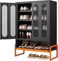 Suitable for Steel Storage cabinets in Living Rooms Kitchens and bedrooms and Office File Cabinet 2 Movable partitions (WG-Black)