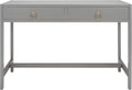 SAFAVIEH Home Collection Esther Grey 2-Drawer Desk