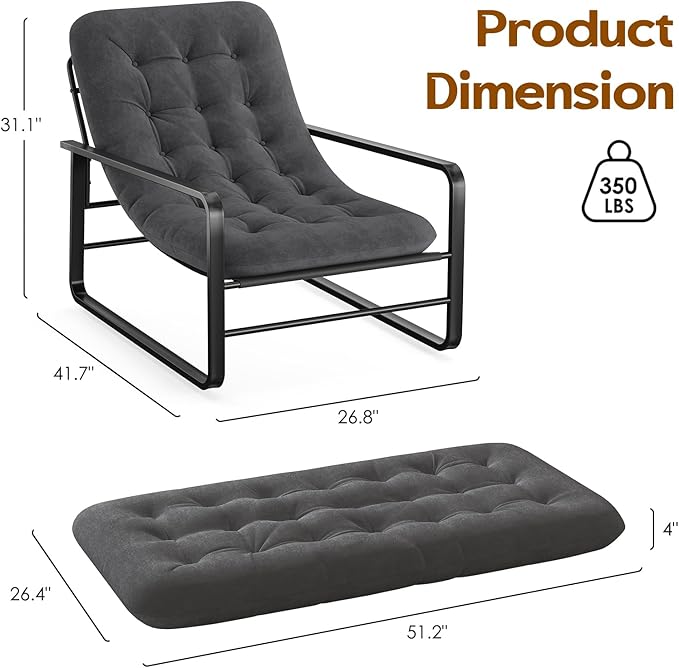 Soohow Accent Chair Sherpa Arm Chair for Living Room Mid Century Modern Accent Chairs Boucle Reading Bedroom Chair