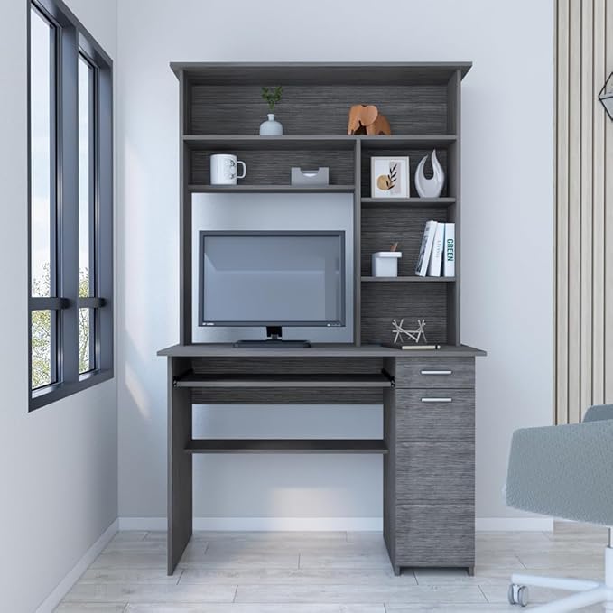 Home Office Desk Computer Desk Acequia Office Smokey Oak