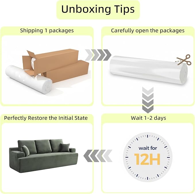 87 Modern 3-Seater loveseat Sofa Comfy Deep Seat Boneless Couch with Plush Corduroy Fabric Built-in Cup Holders &amp Side Storage Pockets for Living Room Bedroom and Apartment