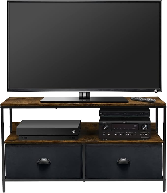 Sorbus TV Stand Dresser with 2 Drawers - Television Riser Chest with Storage - Bedroom Living Room Closet &amp Dorm Furniture