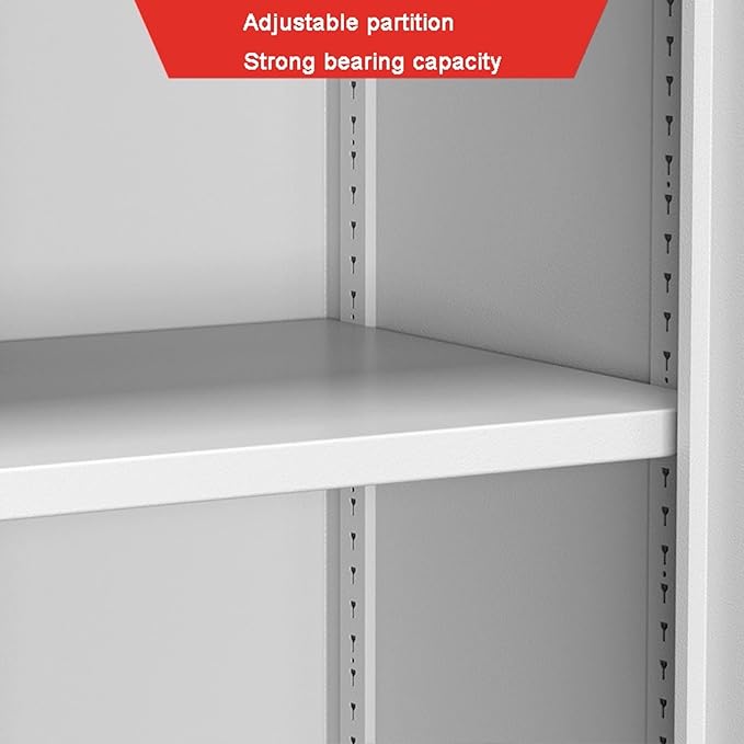 File Cabinet Filing Cabinet Metal File Cabinet Lateral Filing Cabinet with Locking Double Cabinet Door Storage Cabinet for Home Office 33.4L×35.4H×15.3D White Office Furniture Filing Cabinets f