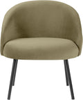 Homepop Home Decor | Upholstered Modern Accent Chair | Accent Chairs for Living Room &amp Bedroom | Decorative Home Furniture Light Sage Green Velvet