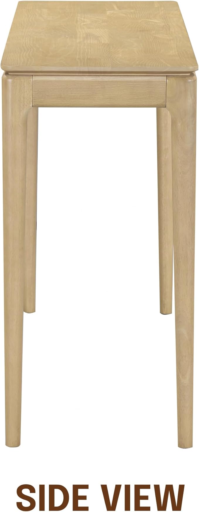 NTC Mingle 47-Inch Console Table Modern Solid Wood Entryway Table with Hidden Drawer Waterproof &amp Heat Resistant Narrow Table for Hallway Living Room &amp Foyer Sand