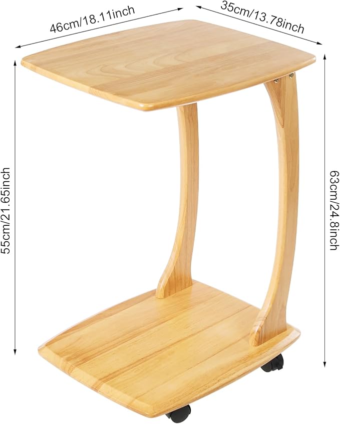 Mobile Office Computer Desk Home Improvement Building Materials/Commercial Office Furniture 46x35x63cm- Wood Color