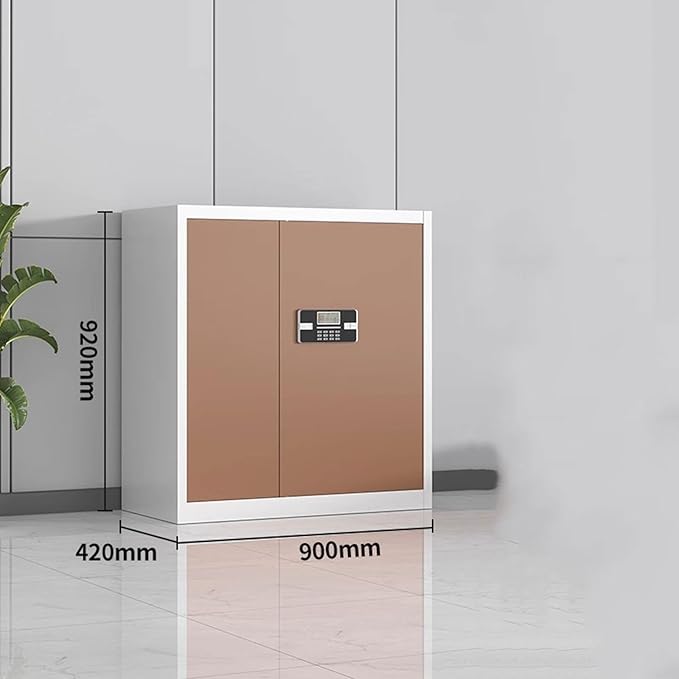 Steel Electronic Combination File Cabinet Tin Locker Office Lockable Filing Data Storage Cupboard(D)