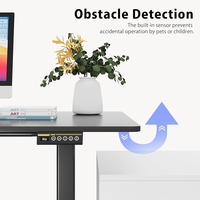Dual Motor Electric Standing Desk FrameAdjustable height and lengthThe maximum size it can accommodate is 63*28 inches for the tabletop3 Preset HeightsRated for 264 pounds of weight.Black