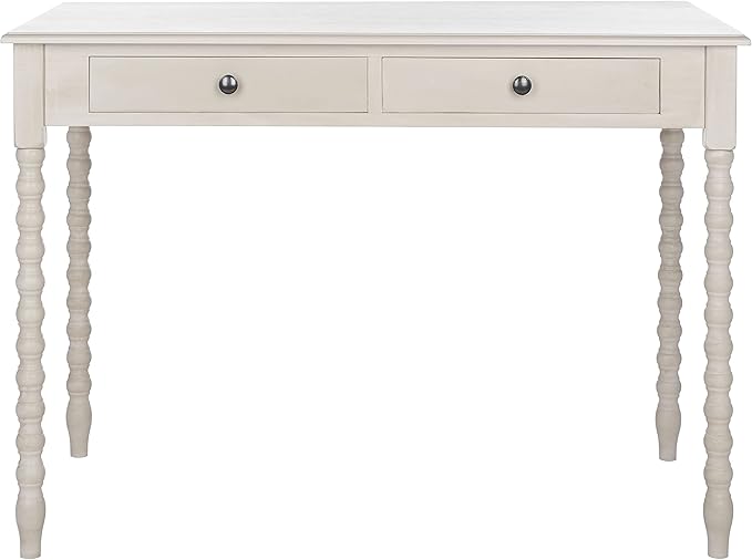 SAFAVIEH Home Collection O'Mara Taupe 2-Drawer Computer Table Office Desk