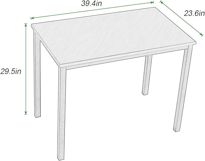 SogesGame Small Computer Desk 39.4 inches Small Office Desk Computer Table Study Writing Desk Workstation for Home OfficeTeak Black