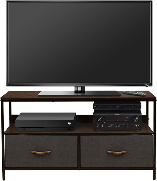 Sorbus TV Stand Dresser with 2 Drawers - Television Riser Chest with Storage - Bedroom Living Room Closet &amp Dorm Furniture