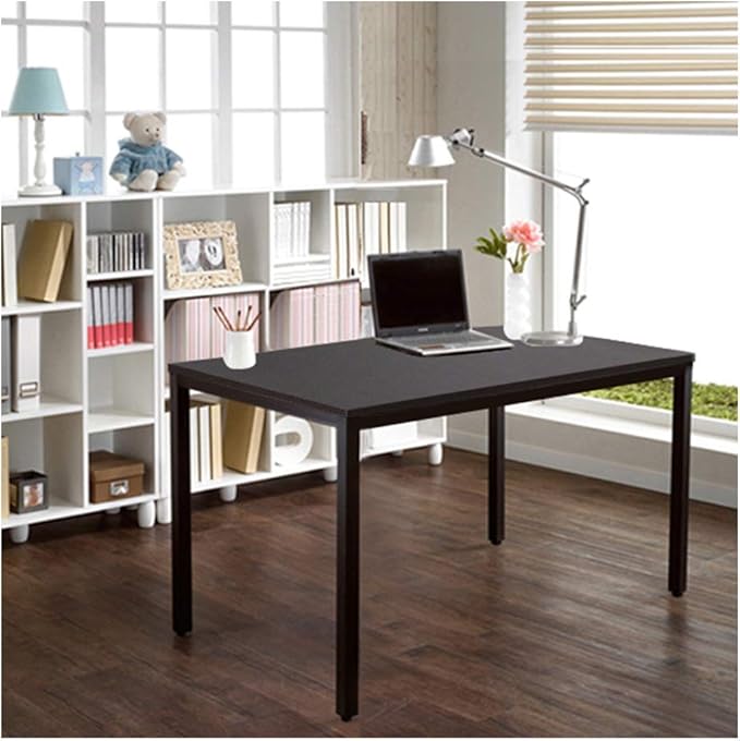 sogesfurniture 47 inches Large Size Office Desk Computer Desk Gaming Desk Computer Table Sturdy Writing Workstation for Home OfficeBlack BHUS-GCP2AC3-120BK
