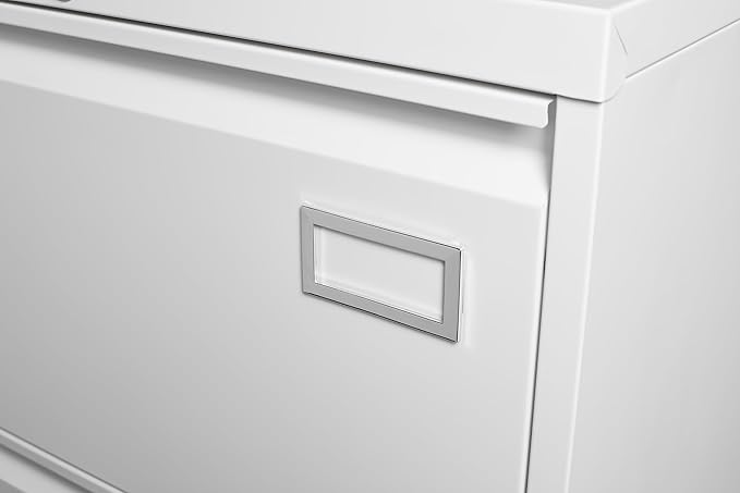 2 Drawer Small File Cabinet with Lock Under Desk Locking Storage Cabinet Organizer Farmhouse Filing Cabinets for Home OfficeModern FurnitureWhite