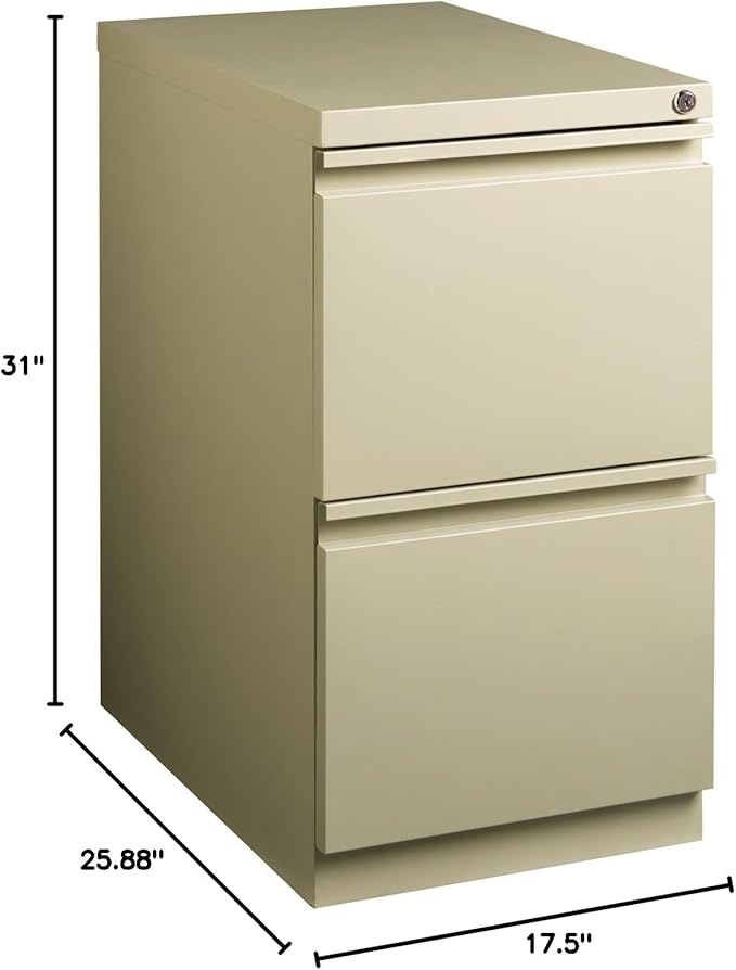 Lorell LLR49529 Mobile File Pedestal Putty