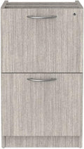 2 Drawers Valencia Series Full Pedestal File Cabinet Gray