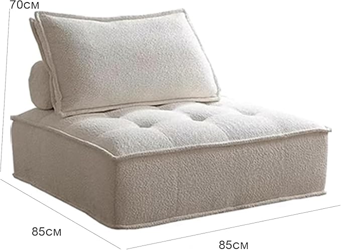 Modular Sectional SofaSectional Modular Sofa Modern Armless Single Square SofaModular Sectional SofaSponge Sectional Sofa Couch for Living Room Modular Sofa Couch(85x85cm)