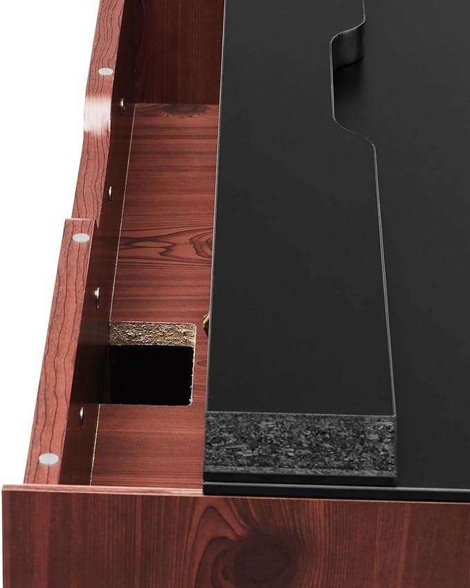 Modway EEI-6206-BLK-CHE Kinetic 38 Wall-Mount Office Desk Black Cherry
