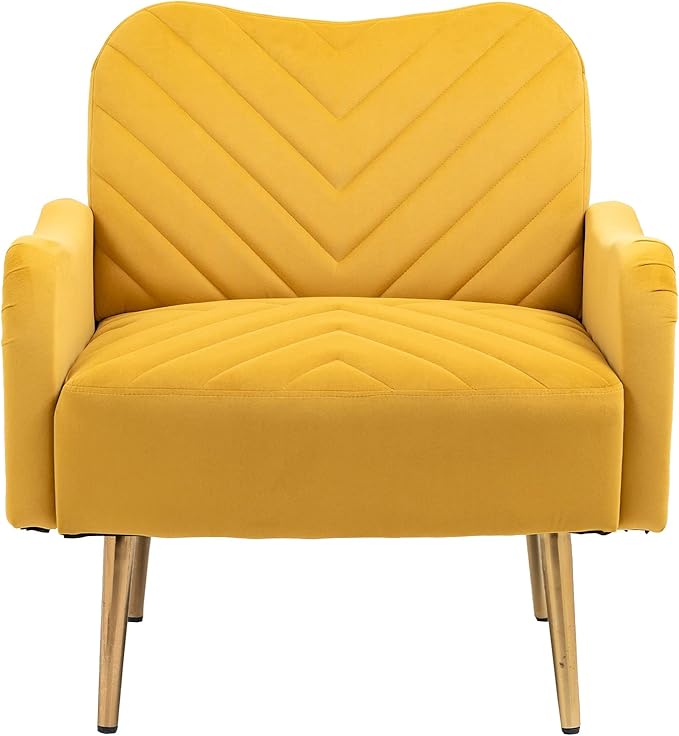 Velvet Chair Accent Chair/Living Room lesiure Chair with Metal feet