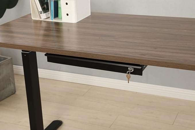 Pull-Out Desk Drawer - Office Storage Organizer Mounts Easily Space-Saving Slide-Out drawer for Under Desk (24.4 in Internal Width)
