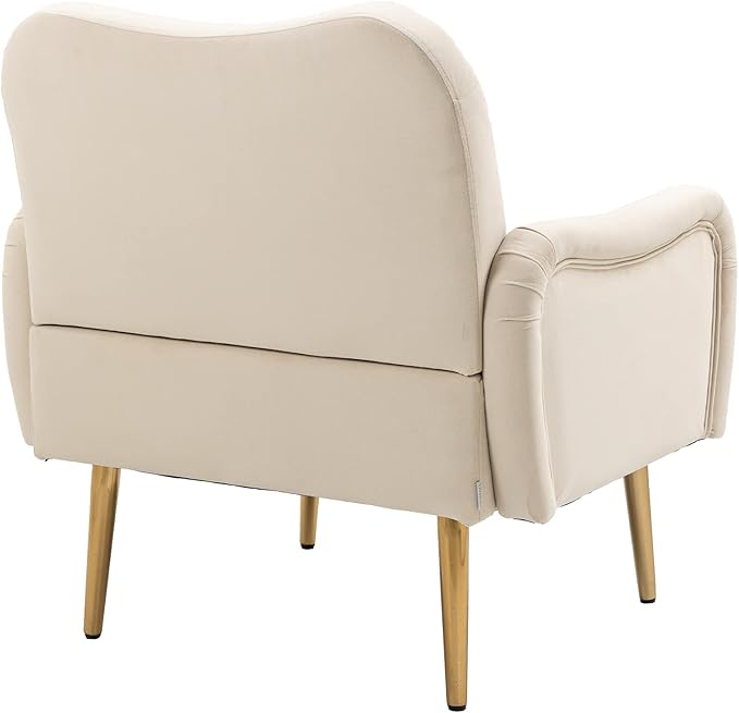 Velvet Chair Accent Chair/Living Room lesiure Chair with Metal feet