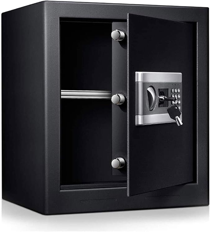Fireproof Waterproof 43. 3L Digital Large Capacity Electronic File Cabinets Steel Plate Material with Emergency Override Key Apply to Hotel Business Jewelry Cas